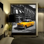 Fotomural taxi amarillo en Nueva York
